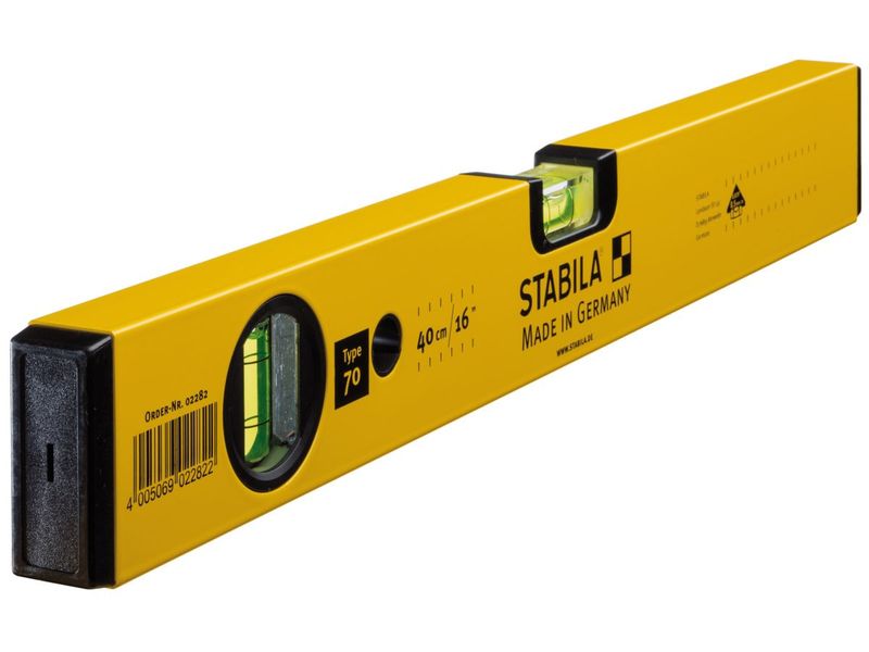 Stabila 02282 - 70-40 Single Plumb Spirit Level 2 Vial 40cm