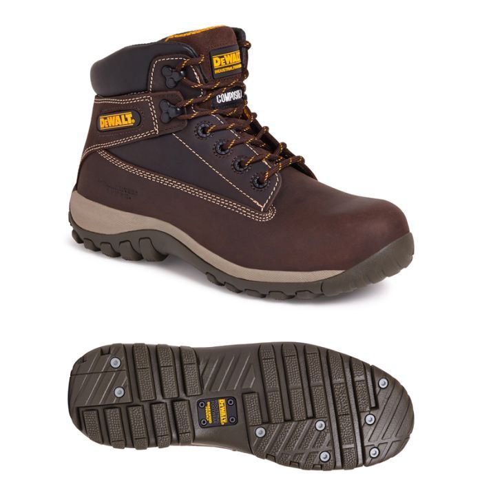 Dewalt Hammer Non Metallic Nubuck Boots Brown UK 9 EUR 43