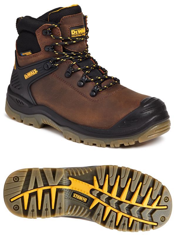 Dewalt Newark S3 Waterproof Safety Hiker Boots Brown UK 9 EUR 43