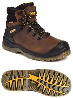 Dewalt Newark S3 Waterproof Safety Hiker Boots Brown UK 9 EUR 43