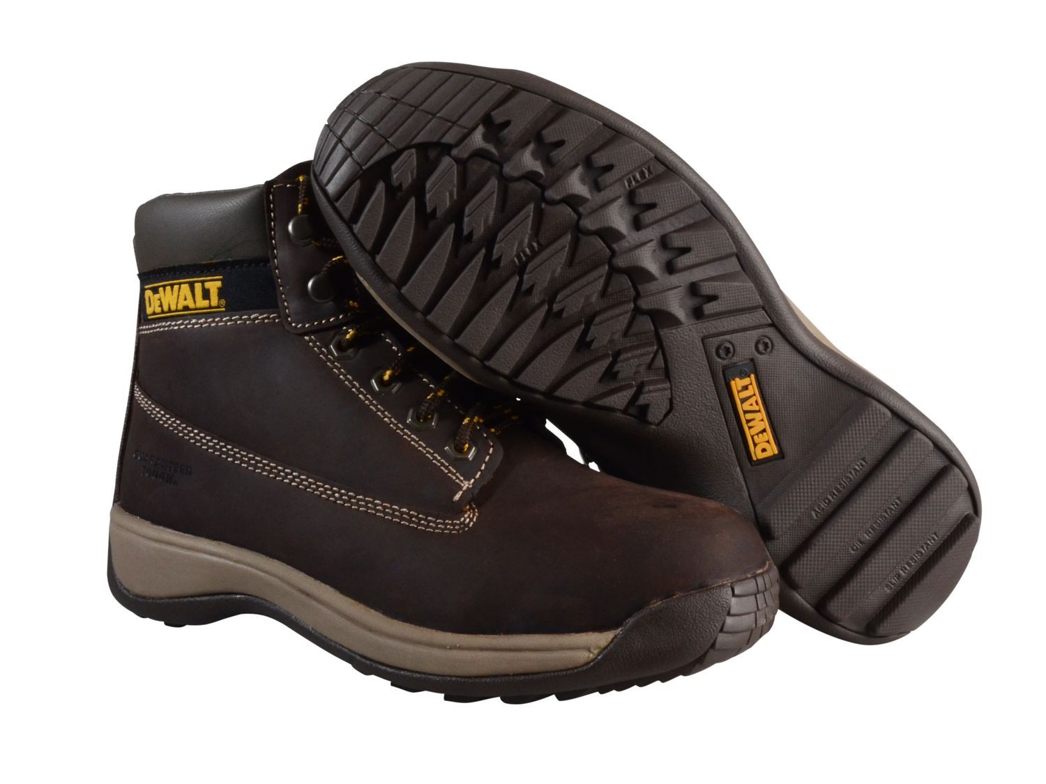 DEWALT DEWAPPREN10B Apprentice Hiker Nubuck Boots Brown UK 10 EUR 45