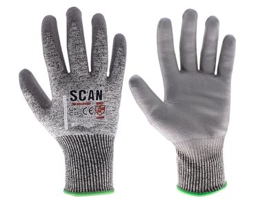 Scan SCAGLOCUTDXL PU Palm Cut D Gloves - XL (Size 10)