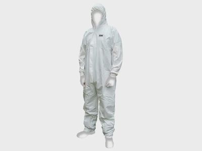 Scan SCAWWDOM56 Chemical Splash Resistant Disposable Coverall White Type 5/6 M (36-39in)