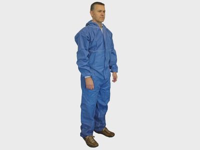 Scan SCAWWDOM Disposable Overall Navy M (36-39in)