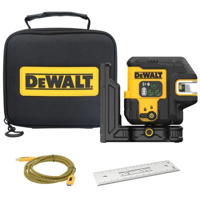 Dewalt DCLE14251 USB Green Cross Line and 5 Spot Laser