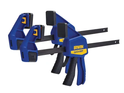 Irwin Q/G5122QC Quick-Change Medium-Duty Bar Clamp 300mm (12in) (Twin Pack)