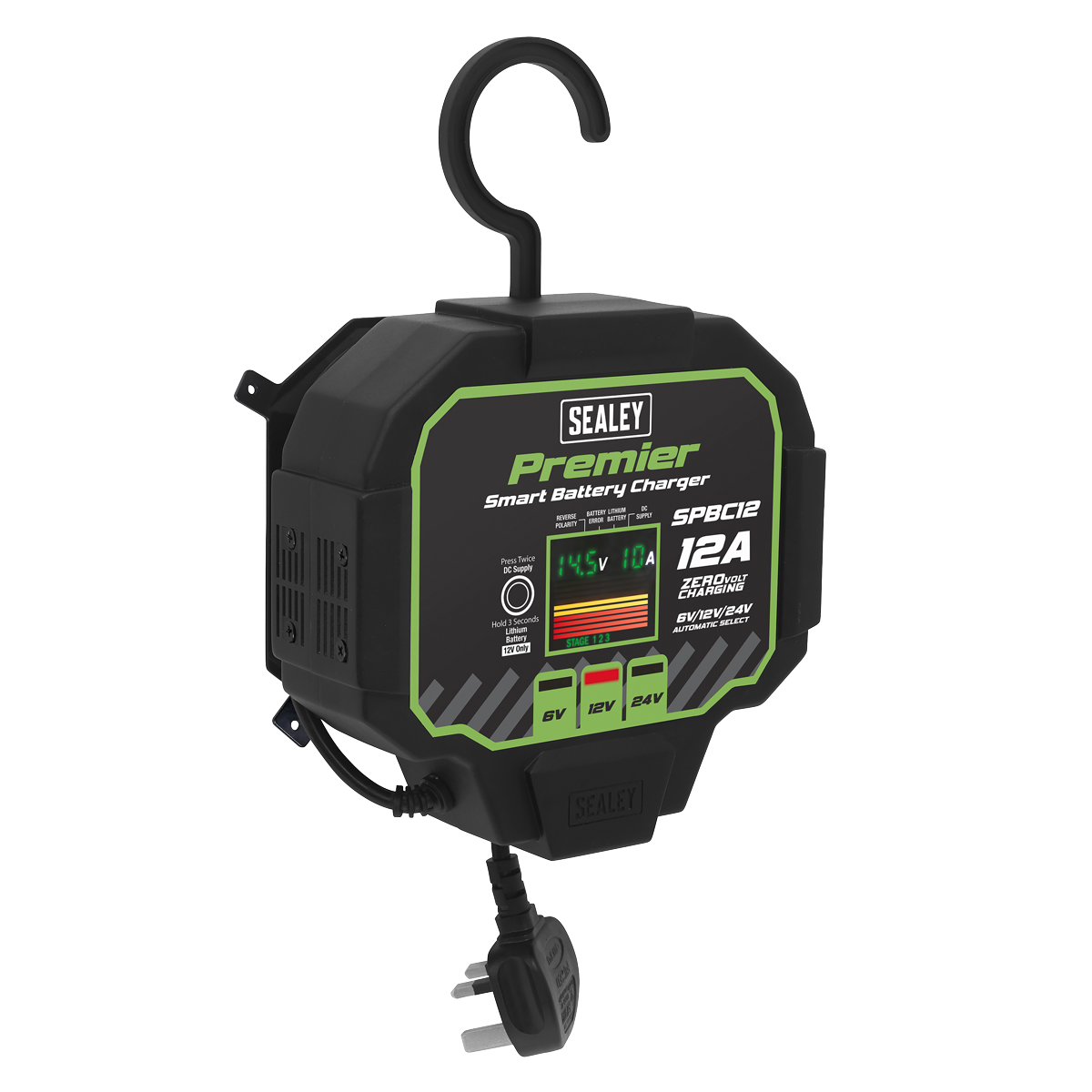 Sealey Premier SPBC12 Fully Automatic Battery Maintainer / Charger 12A