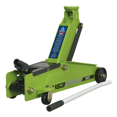 Sealey 1153CXHV Heavy-Duty Long Reach Trolley Jack 3 Tonne Green