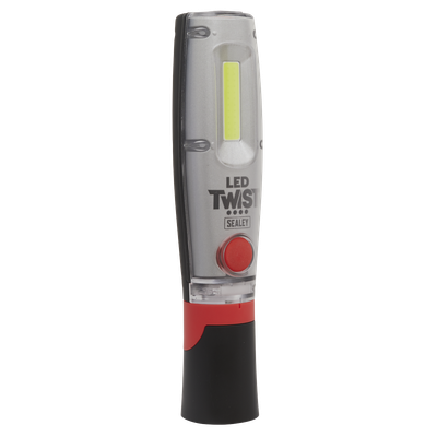 Sealey LED1001 LED Twist Rechargeable Inspection Light 8W COB and 1W SMD