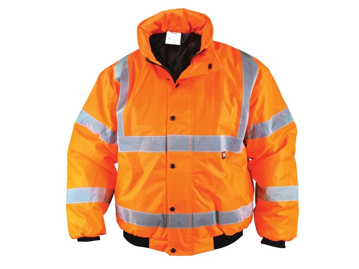 Scan SCAHVBJXXLO Hi-Vis Bomber Jacket Orange - XXL (52in)