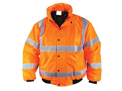 Scan SCAHVBJXXLO Hi-Vis Bomber Jacket Orange - XXL (52in)