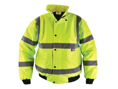 Scan SCAHVBJM Hi-Vis Yellow Bomber Jacket - M (41in)