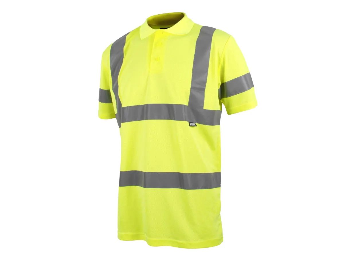 Scan SCAHVPSXXL Hi-Vis Polo Shirt Yellow - XXL (50in)