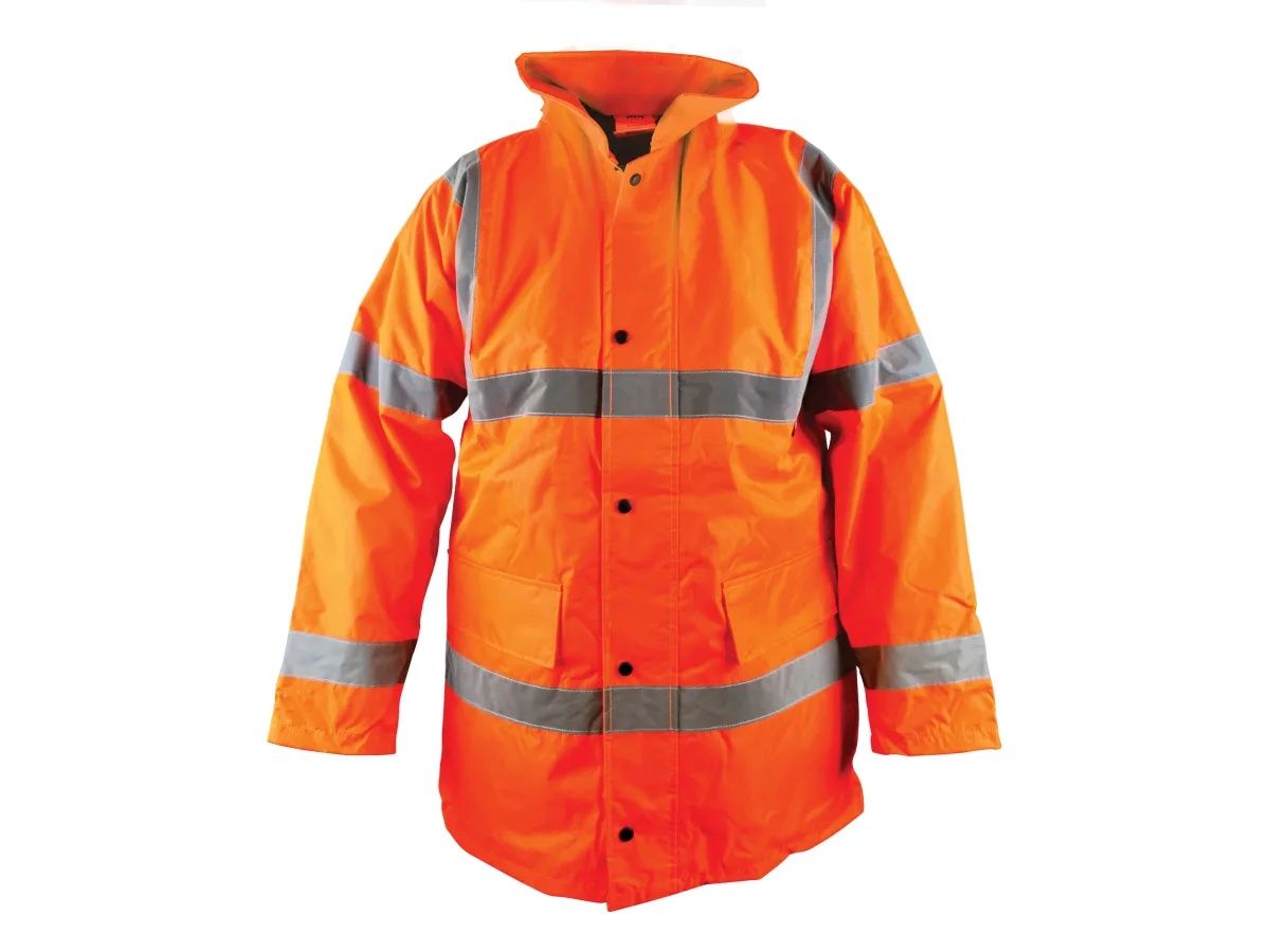 Scan SCAHVMJXXLO Hi-Vis Motorway Jacket Orange - XXL (52in)