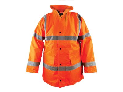 Scan SCAWWHVMJMO Hi-Vis Orange Motorway Jacket - M (41in)