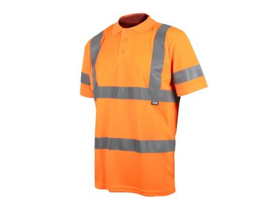 Scan SCAHVPSXXLO Hi-Vis Polo Shirt Orange - XXL (50in)