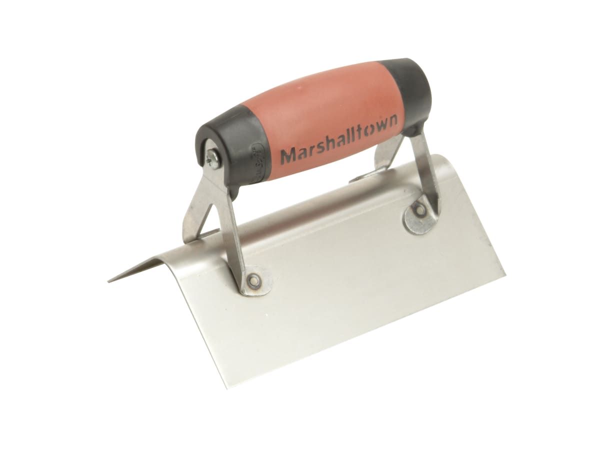 Marshalltown M68SSD Stainless Steel External Corner Trowel Rounded DuraSoft Handle