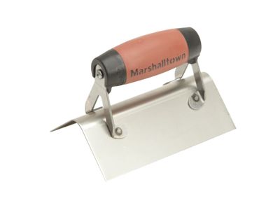 Marshalltown M68SSD Stainless Steel External Corner Trowel Rounded DuraSoft Handle