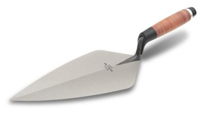 Marshalltown M3411L Wide London Pattern Brick Trowel Leather Handle 11in