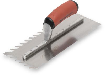 Marshalltown MLF1216SD LayFlat 13mm Notch Trowel 16 x 4in