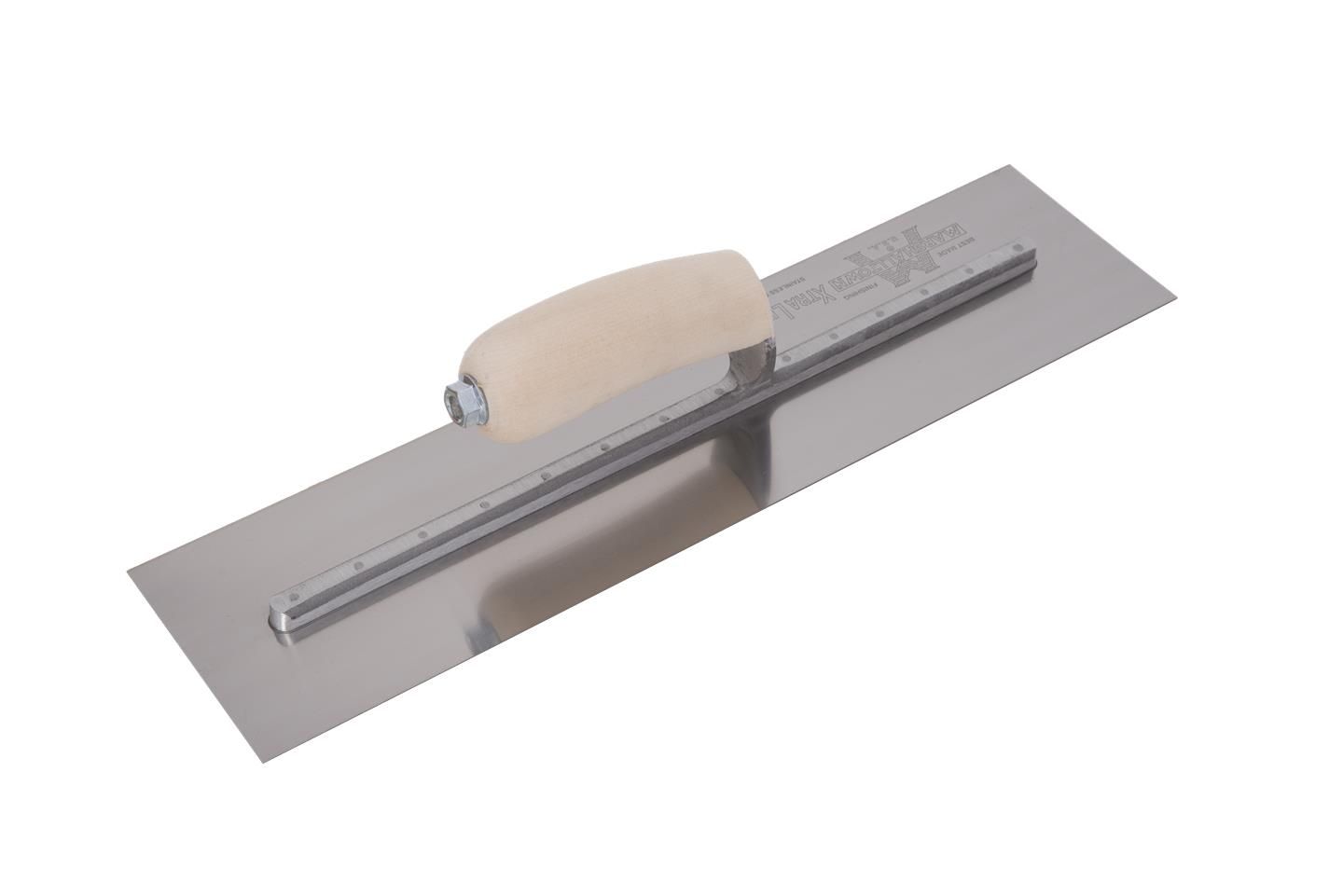 Marshalltown MXS13SS Plasterer's Finishing Trowel Stainless Steel Wooden Handle 13 x 5in