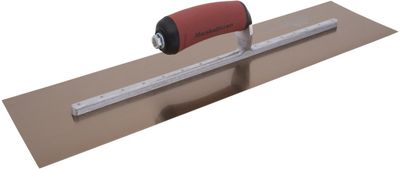 Marshalltown MXS205GD Golden Stainless Steel Finishing Trowel DuraSoft 20 x 5in