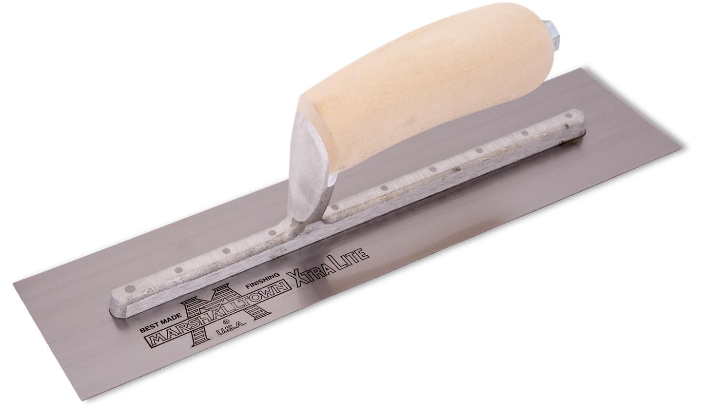 Marshalltown MXS7 Plasterer&#39;s Finishing Trowel Wooden Handle 12 x 5in