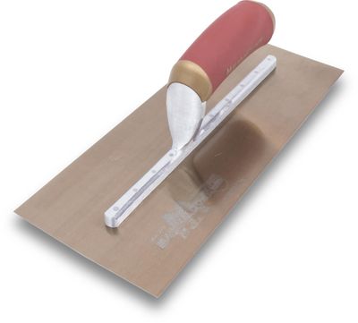 Marshalltown MPB7GSD Pre-Worn PermaShape Finishing Gold S/S Trowel DuraSoft 12 x 5in