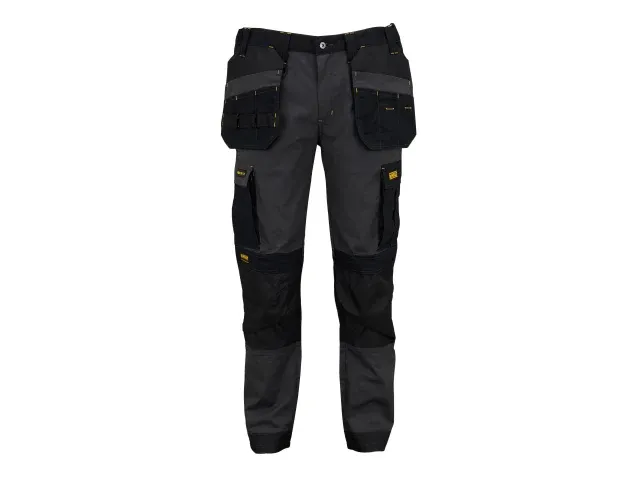Dewalt Albany Slim Fit Black Trousers 40in Waist 31in Leg