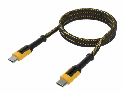 Dewalt DWT1310006 USB C to USB C 100W Reinforced Charging Cable 1.2m (4ft)
