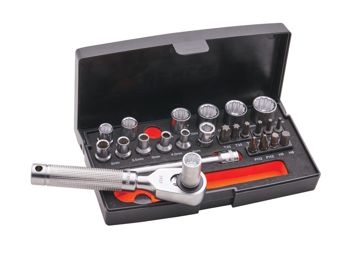 Bahco SL25MHBL 25pc Special Edition 1/4in Socket Set XMS25SS14