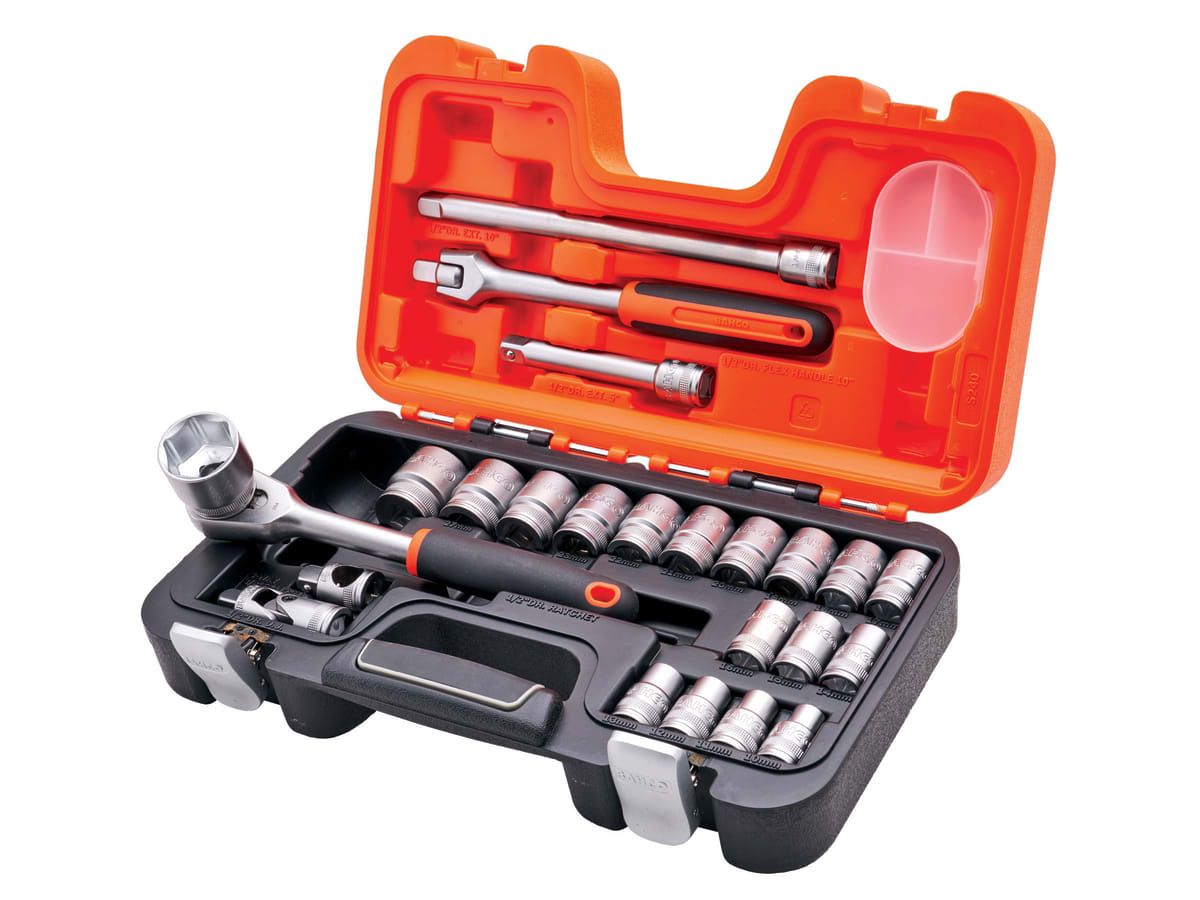 Bahco S240 24pc 1/2in Socket Set XMS25SS12