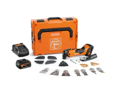 Fein 71293861240 AMM500 18v Plus Top Kit 4Ah AS Kit 2x 4.0ah Batteries