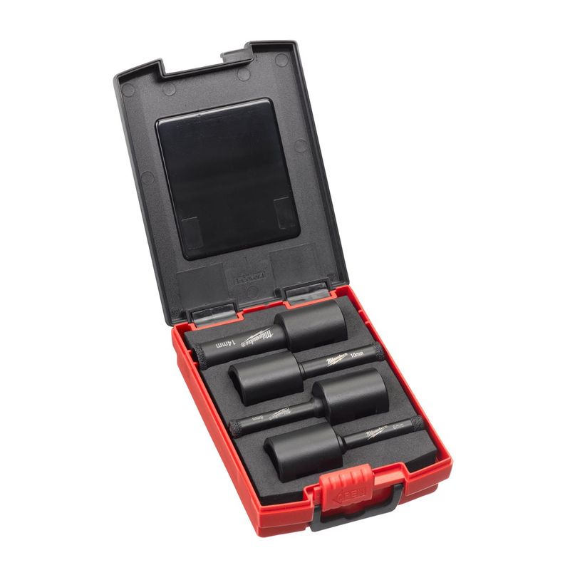 Milwaukee 4932471863 4pc M14 Diamond Max Tile Drill Bit Set