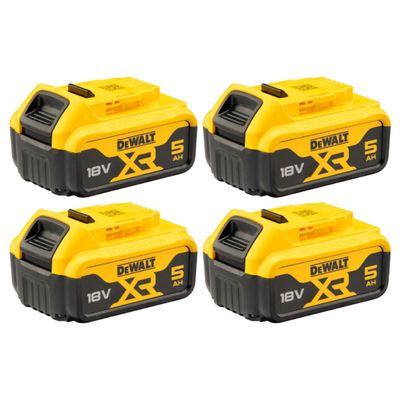 Dewalt DCB184 XR 18v 5.0Ah Li-ion Slide Battery *4 Pack*