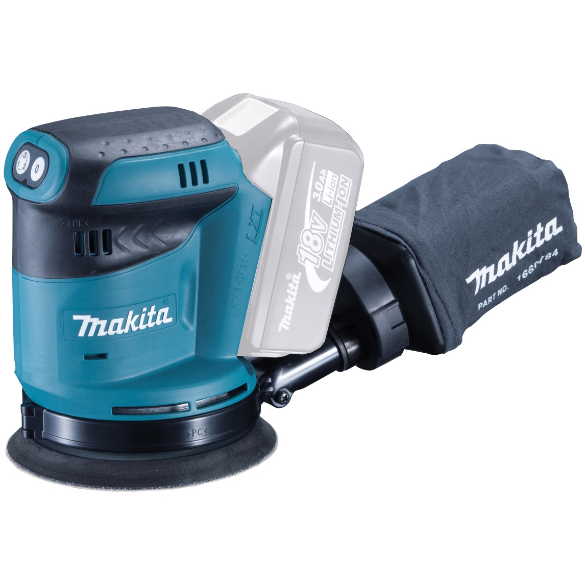 Makita DBO180Z 18v LXT 125mm Random Orbital Sander Bare Unit img