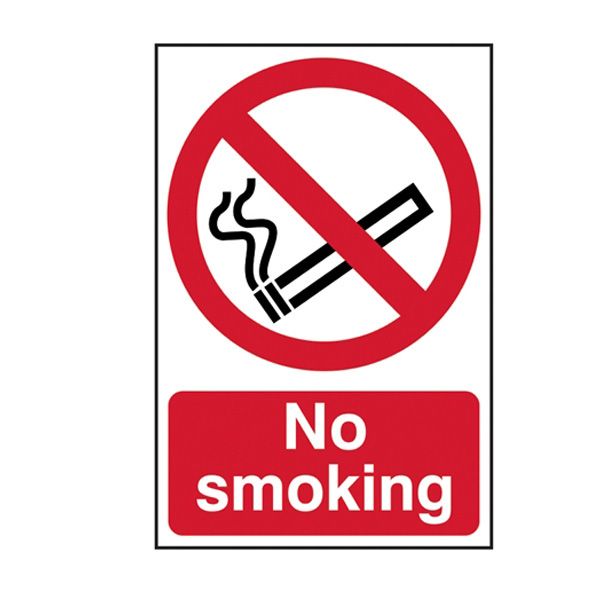Scan SCA0550 No Smoking - PVC Sign 200 x 300mm