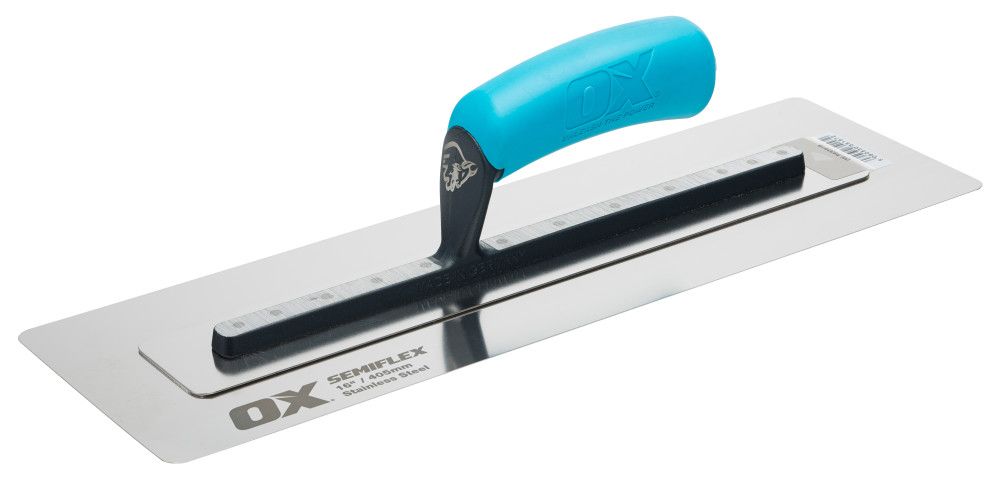 OX Tools OX-P532516 Pro Semi Flex Stainless Steel Trowel 405 x 125mm / 16in