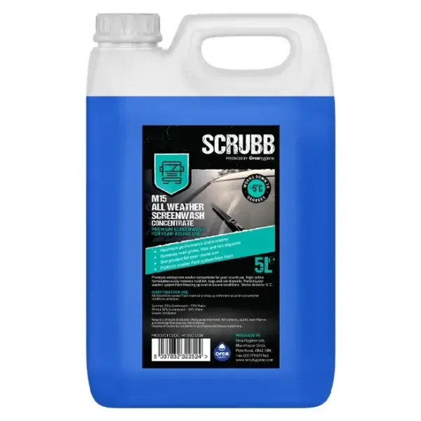 Scrubb All Weather Screenwash M15SC C500 Professional 5 Litre