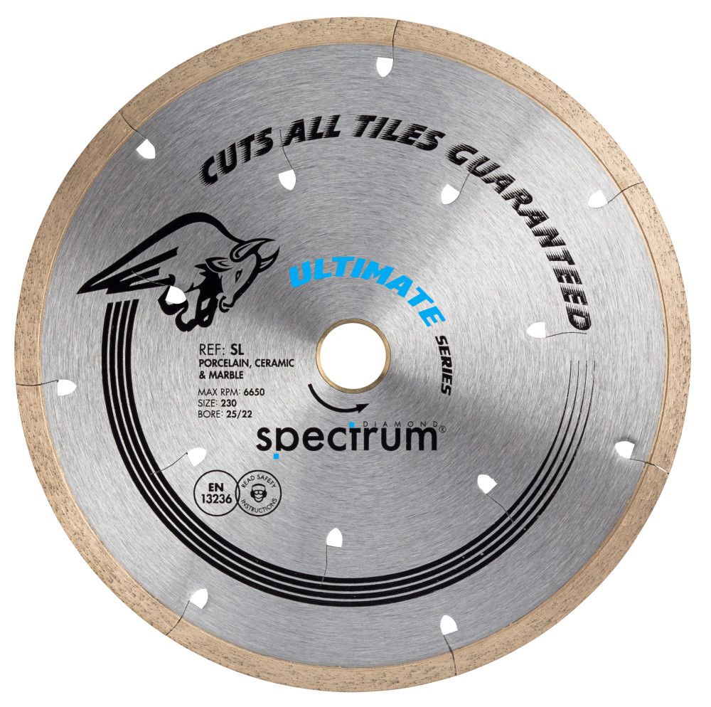 OX SL230/25/22 230mm x 25.4mm / 22.23mm Pro Ultimate Tile Diamond Blade