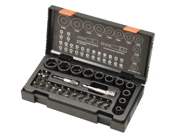 HiKOKI 752500 41pc Metric 1/2in Drive Impact Socket and Bit Set