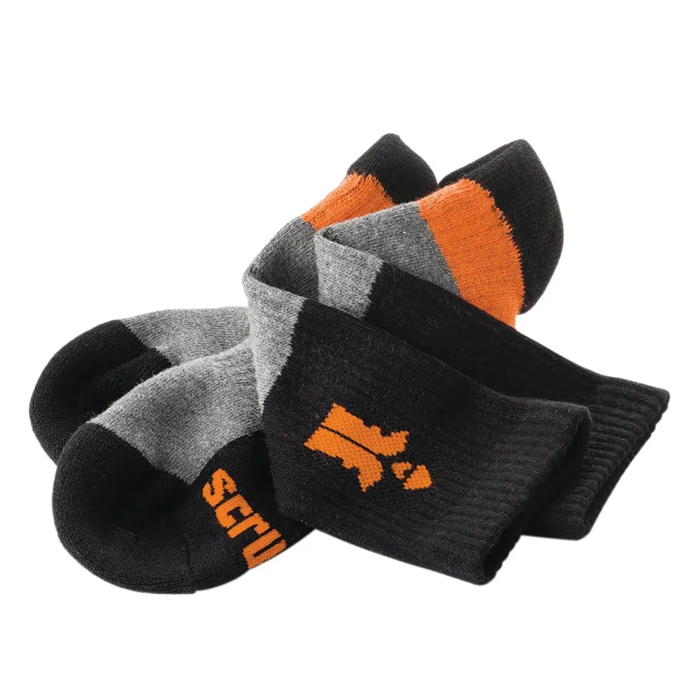 Scruffs T53548 Trade Socks Black UK 10-13 / EU 44-48 Pack of 3