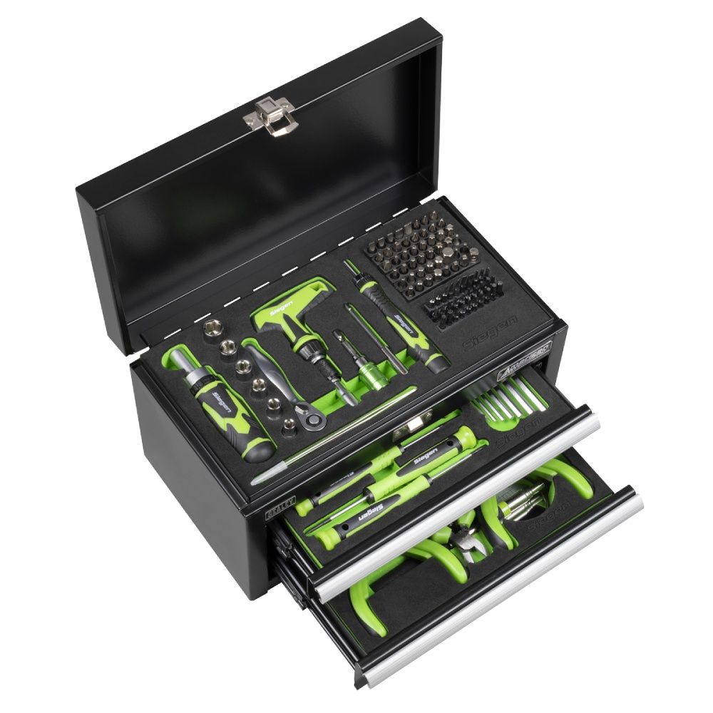 Sealey Siegen S01335 111pc Mini Tool Kit in 2 Drawer Toolbox