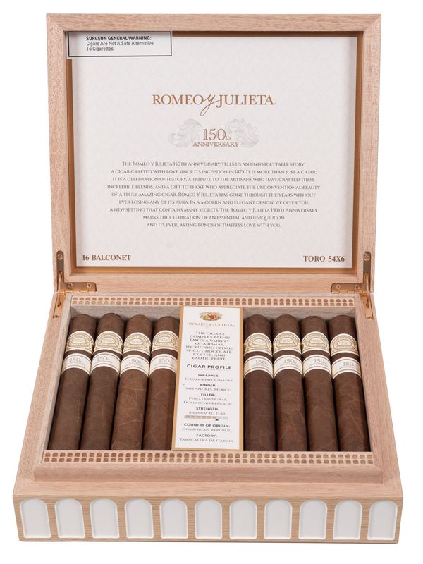 Romeo Y Julieta 150th Anniversary Balconet/Toro