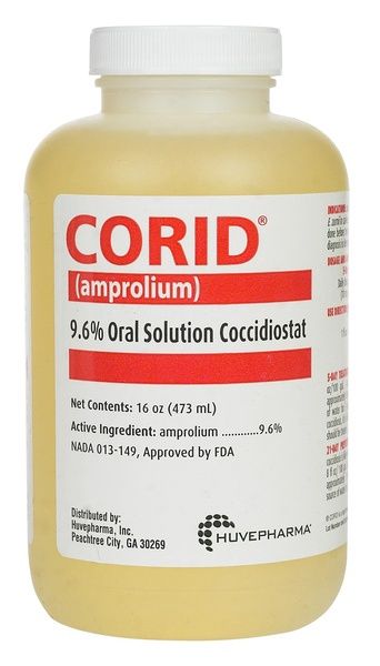 Corid Oral Solution 9.6% for Cattle 16-oz