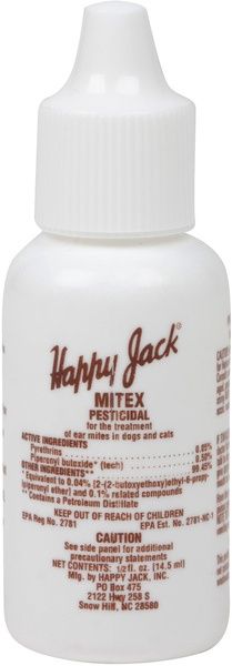 Mitex Ear Mite Treatment for Dogs 0.5-oz