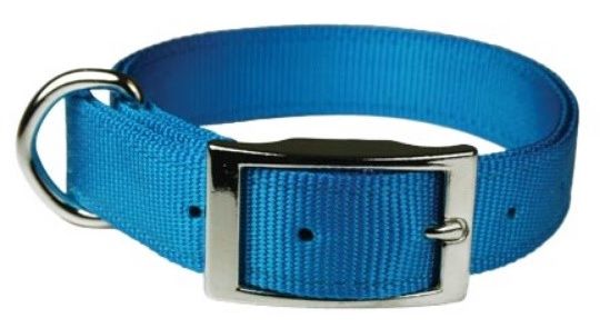NYLON DOG COLLAR BLUE