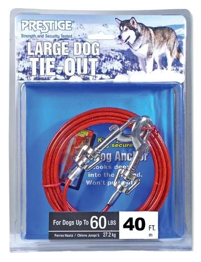 Tie- Out Cable for Large Sized Dog 40'