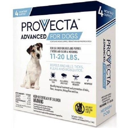 Provecta Advanced for Medium Dogs 11-20 LBS - 4 Doses