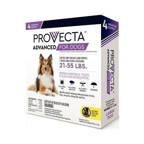 Provecta Advaned for Large Dogs 21-55 LBS - 4 Doses